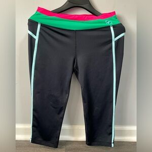 Fila Sport Cropped Active Pants  Black And multicolored M,FOR women